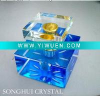 Wholesale Blue Crystal Car Perfume Bottle