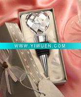 Wholesale crystal wedding gift:wine stopper