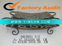 Wholesale metal fruit square tray