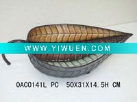 Wholesale metal leaf centerpiece plate