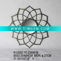 Wholesale Metal round framed mirror with acryls