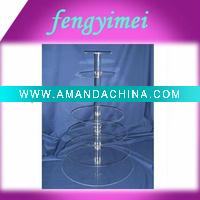 Wholesale 7-tier clear round acrylic cupcake stand,acrylic cupcake display stand