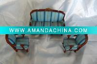 Wholesale polyresin sofa set home decoration