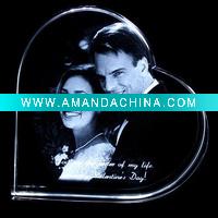 Wholesale crystal photo frame, 2d crystal photo frame