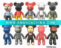 Wholesale pvc bear wind up bear animal toy popobe bear