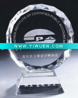 Wholesale Crystal award trophy Round
