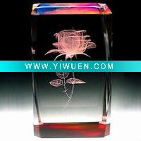 Carved Crystal Paper Weight