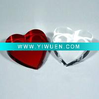 Wholesale Valentine Crystal Heart Paperweight
