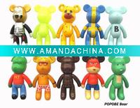 Wholesale pvc bear wind up bear animal toy popobe bear