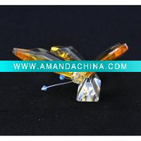 Wholesale Promotion Crystal Figurines K9 Grade Crystal Butterfly