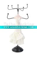 Wholesale High class white resin jewelry doll stand
