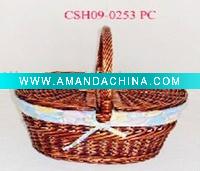 Wholesale wicker empty hampers baskets willow picnic basket
