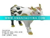 Wholesale Cow metal jewelry box (7019729)