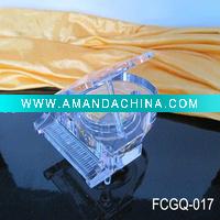 Wholesale bright crystal piano with music box