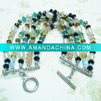 Wholesale 7 inches broad colorful bracelet