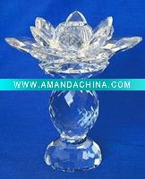 Wholesale Crystal lotus candle holder