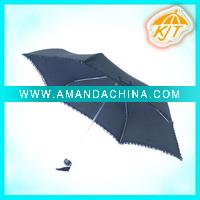Wholesale Light aluminum frame three fold mini umbrella