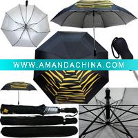 Wholesale 2 Fold Auto Open Golf Umbrella