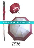 Wholesale 75cm*8ribs*2 double layer golf umbrella