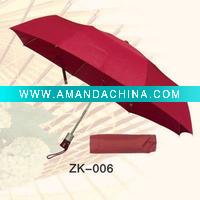 Wholesale Red 2 fold umbrella
