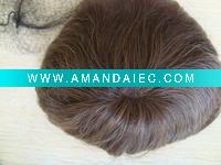 Wholesale freestyle #4 mono with PU perimeter remy human hair toupee