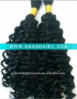 Wholesale curly dark hairs,remy loose deep wave hair bulk hair,wavy braiding bulk hair,goddess remi human hair extension