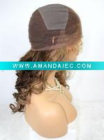 Wholesale supply you the best quality 100%remy human hair full lace wig