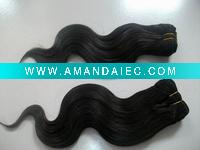 Wholesale 14" Wavy Remy Human Hair Weaving