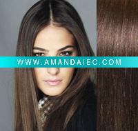 medium brown straight remy human hair wig