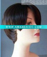 Wholesale Cheap full lace wigs 100 indian remy human hair 8'~1B