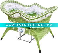 Wholesale Pink intelligent baby swing crib/cot/bed