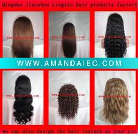 Wholesale wave straight curl human hair full lace wig