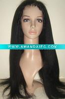 Wholesale 100% virgin human hair lace wig,stock available,accept paypal