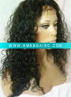 Wholesale Indian remy Water Wave human hair full lace wig in stock