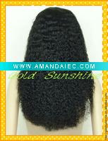 Wholesale Beautiful water wave #1b European hair wig