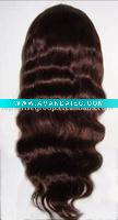 Wholesale Cheap!! 100 Brazilian human hair full lace wigs-Body wave