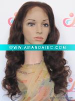 Wholesale 18inches #4/30Highlight ,body wave, full lace wig,5%-7%discount