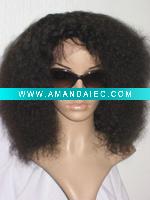 Wholesale Celebrity ladies afro curl18inch lace wig