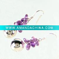 Wholesale Myshine fashion lady silver earring and silver jewelry SE-40
