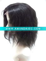 Indian hair lace wig, full lace wig-body wave wig--12"