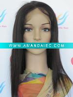 14inches natural color , Light yaki wholesale lace wig,5%-7%discount