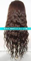 Wholesale 20" French curl indian remy full lace wig