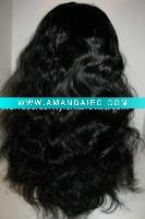 stock water wave 16 inch 2# full lace wig accept paypal