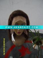 Wholesale 4# silk srtaight full lace wig