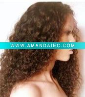 Wholesale Jerry curl full lace wigs 100%human hair and top quality