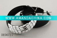 hoop earing with stone
