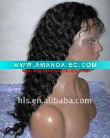 Wholesale stock super wave ,22'',1#,100% human hair wig with top quality