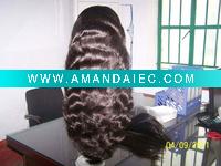 Wholesale 100% Virgin remy human hair full lace wig