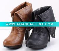 Wholesale women leather winter boots