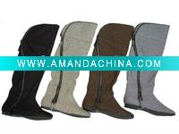 Wholesale fashion women boots with Zipper